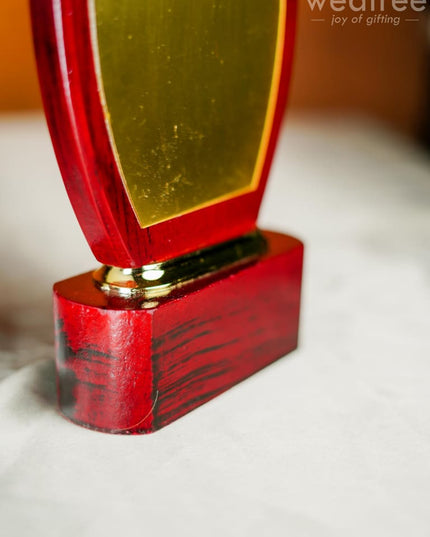 Wooden Trophy With Branding Space - Bcg0213