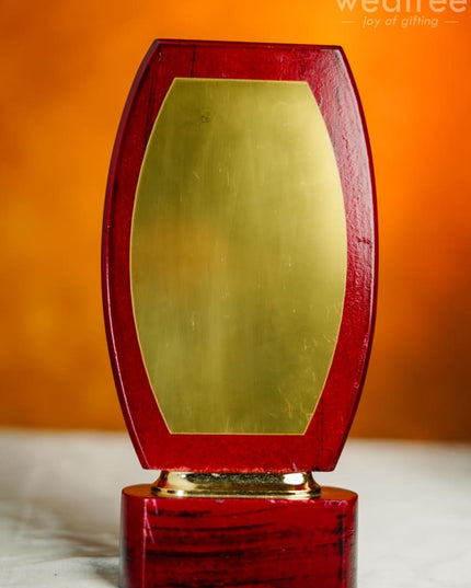Wooden Trophy With Branding Space - Bcg0213