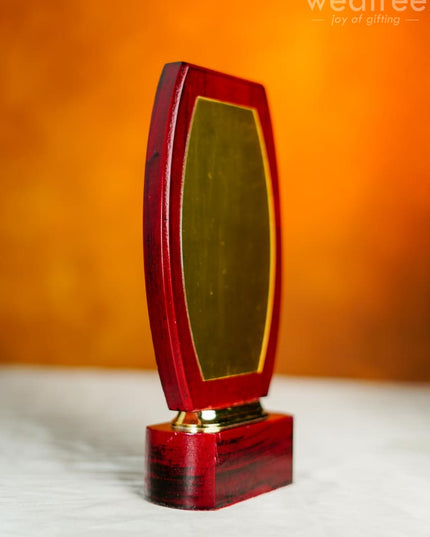 Wooden Trophy With Branding Space - Bcg0213