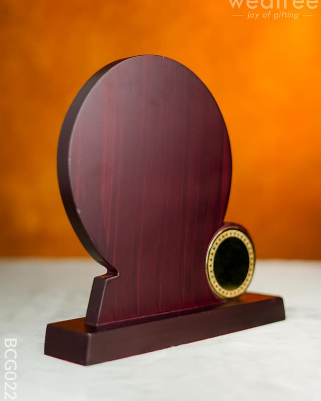 Wooden Trophy With Stand - 10 Inch Bcg0223 Branding