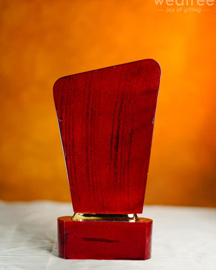 Wooden Trophy With Star - 9.5 Inch Bcg0212 Branding