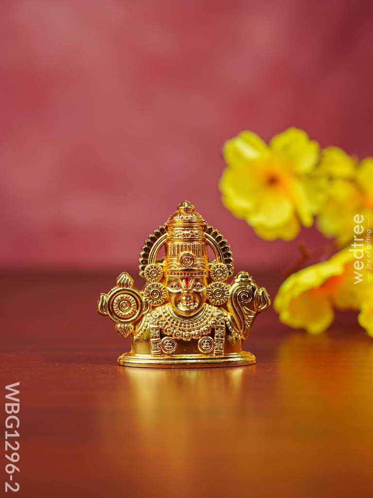Zink Alloy Balaji Idol - Wbg1296 Gold Finish Divine Figurines