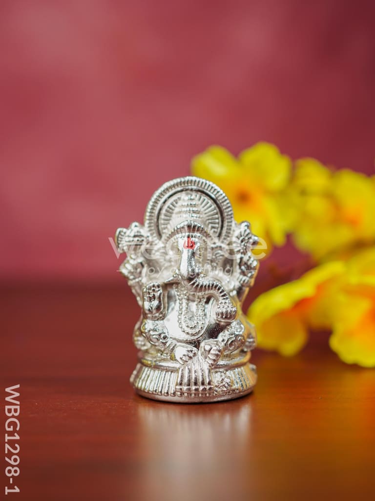 Zink Alloy Ganesha Idol - Wbg1298 Divine Figurines