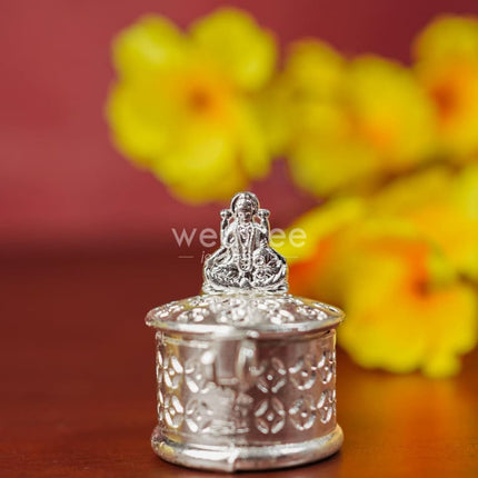 Zinc Alloy Kumkum Holder With Lakshmi - Wbg1292 Alloy Holders