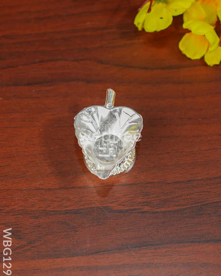 Zinc Alloy Swastik Diya In Leaf Shape - Wbg1294 Diyas
